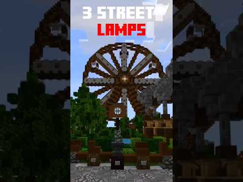 3 STREET LAMPS | MINECRAFT | 1.20 ! 💡 #tutorial #minecraft #youtubeshorts #vtuber #shorts