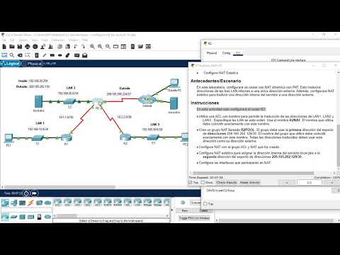 6.8.1 Packet Tracer - Configure NAT for IPv4 - Configurar NAT para IPv4