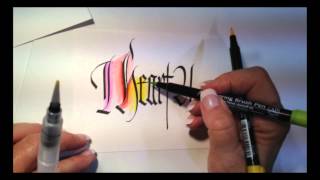 SAKURA Koi Pinselstift – Wasservermalbar, Flexible Pinselspitze, Purpur-hell