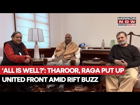 Shashi Tharoor, Rahul Gandhi, Kharge Put Up United Front Amid Rift Buzz, Says 'All Is Well?'
