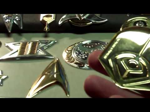 StarTrek 925 badge set / leave them in the case the silver weight is Qik-tip