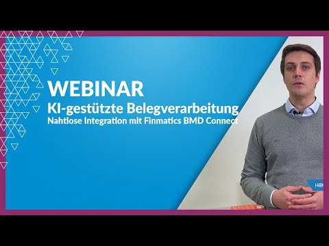 Webinar: Nahtlose Integration mit Finmatics BMD Connect. KI-gestützte Belegverarbeitung