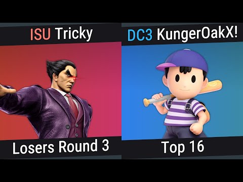 [Illinois State Smash Weekly #273] Top 16 - ISU | Tricky (Kazuya) VS DC3 | KungerOakX! (Ness)