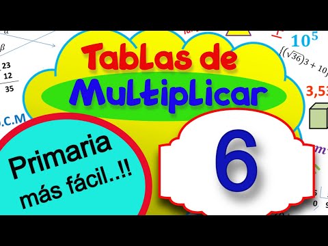 Tabla de multiplicar del 6 súper fácil
