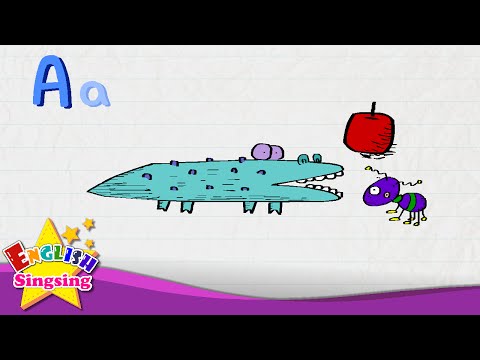 A is for Alligator, Ant, Apple - Letter A - Alphabet Song | Learning english for kids