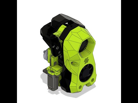 Stealthburner Ender3v2 adapter plate assembly animation