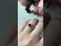 Серебряное кольцо с гранатом 1.05ct