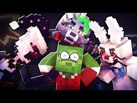 WILL THEY SURVIVE TILL 6:00 AM?! - FNAF Security Breach Minecraft Animation