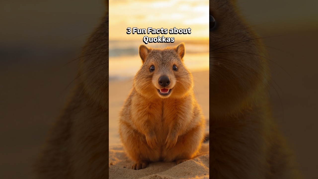 3 fun facts about Quokkas!! 🐹 #animalfacts #facts #funfacts #animals #quokka