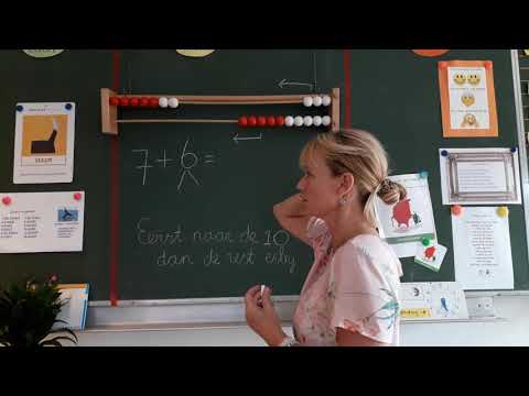 Rekenen over het tiental met splitsen