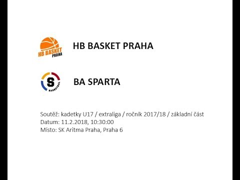 HB BASKET PRAHA - BA SPARTA, U17, 2017/18