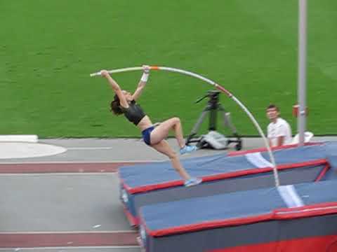 Iryna ZHUK - 4,72 NR! pole vault. Slow Motion 120 fps