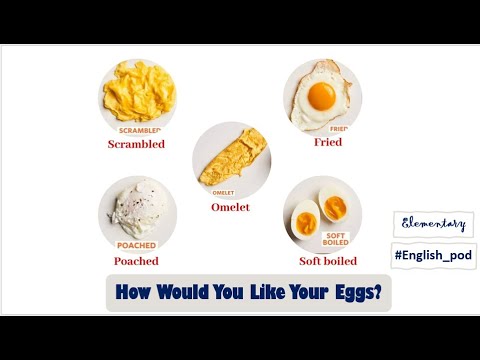 English pod (069) . How Would You Like Your Eggs? .(elementary ). #English_pod.