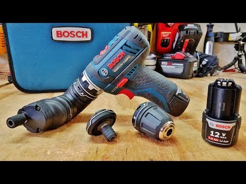 Bosch GSR12V-300FCB22 12V Max Drill/Driver with 5-In-1 Flexiclick® System with (2) 2.0 Ah Batteries video review thumbnail