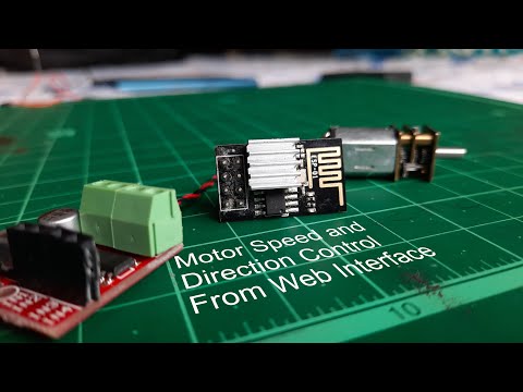 DC motor Speed and Direction Control with Smartphone using ESP01
