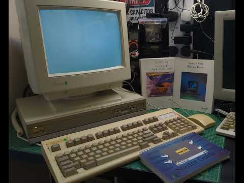 Acorn Archimedes A4000S (1992) Booting RISC OS 3