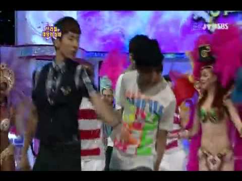 jo kwon, seulong & Onew samba dance~.flv