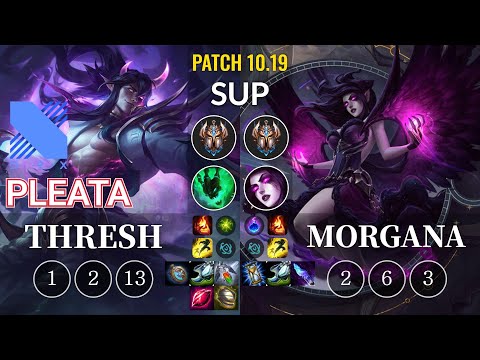 DRX Pleata Thresh vs Morgana Sup - KR Patch 10.19