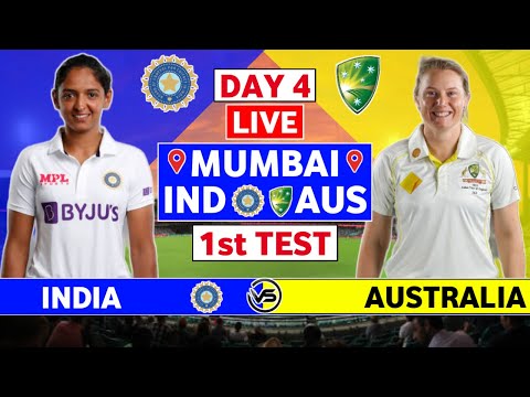 India Women vs Australia Women Live Scores | IND W vs AUS W 1st Test Day 4 Live Scores & Commentary
