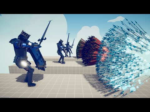 3x MIRROR SHIELD KNIGHT vs 3x EVERY GOD🏹镜盾骑士与神之兵种的3V3对决🏹Totally Accurate Battle Simulator｜全面战争模拟器｜4K