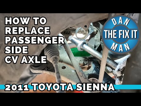 2011 - 2020 Toyota Sienna Passenger Side CV Axle Replacement!  Same process as Camry / RAV4 / Lexus