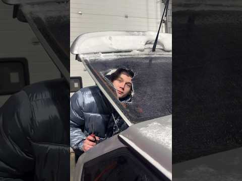 Заменил заднее стекло на своей четырке