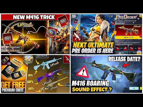 GET FREE NEW M416 UNDER 1100 UC WITH THIS TRICK🔥| NEW PRE-ORDER EVENT RELEASE DATE😍M416 TIGER🤯PUBGM