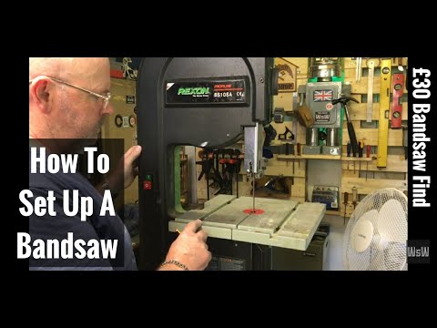 How To Set Up A Bandsaw / Rexon BS10SA Bandsaw