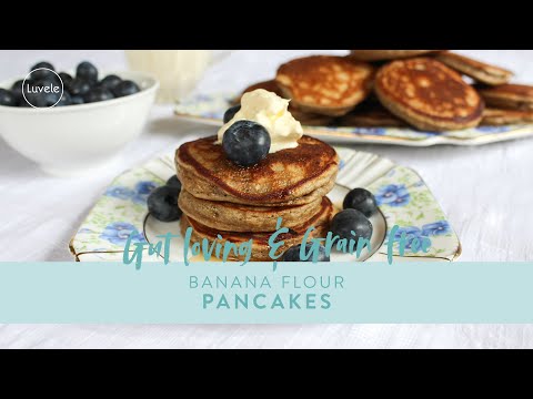Grain Free & Healthy Green Banana Flour Pancakes