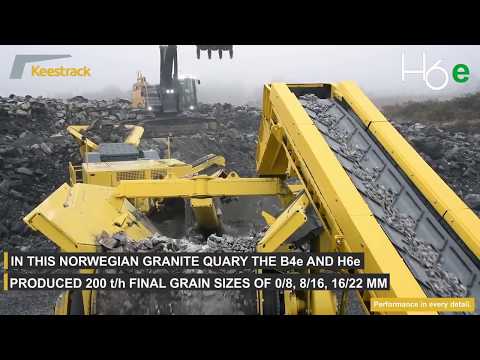 Cone - Keestrack H6e Processing Granite in Norway
