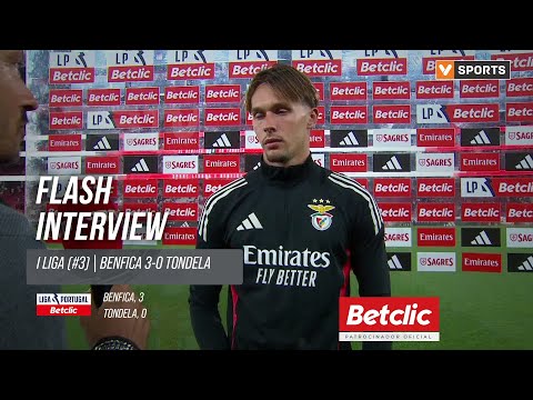 Liga (#3) | Benfica 3-0 Tondela: Flash Interview A. Dedić
