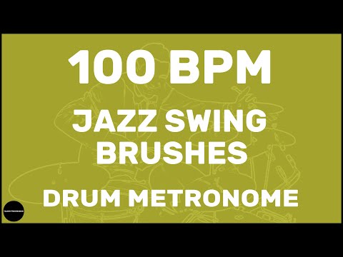 Jazz Swing Brushes | Drum Metronome Loop | 100 BPM