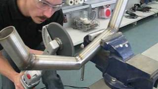 Metabo Power Tools: Superfast grinding, finishing and polishing of metal tubes.wmv