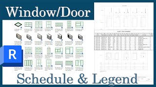 Window and door Schedule in Revit: Legend Creation & Quantity Takeoff