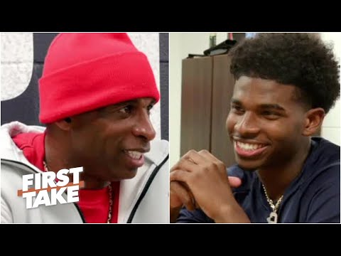Deion Sanders接受了他兒子的採訪，談到了在傑克遜州立大學的執教情況。 (Deion Sanders interviewed by his sons about coaching at Jackson State | First Take)