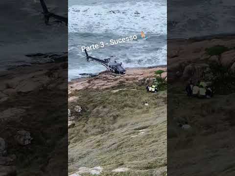 🚁 Operação de Resgate em Laguna (SC) | Atendimento Rápido Após Queda de Parapente #subscribe