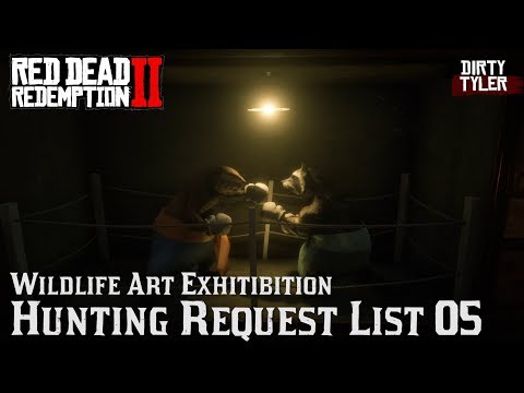 RDR2 Wildlife Art Exhibition Guide Hunting Requests List 5  - Red Dead Redemption 2