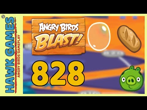 Angry Birds Blast Level 828 - 3 Stars Walkthrough, No Boosters