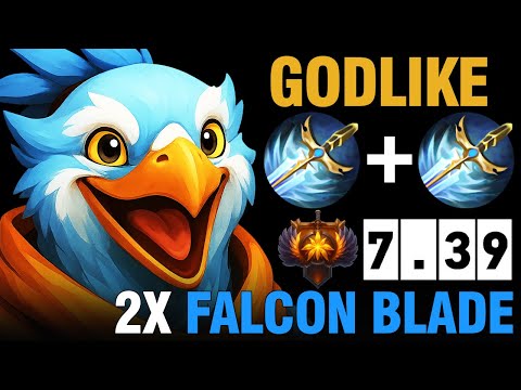 Double Falcon Blade Kez — Unstoppable Mid (Immortal) — 7.39e #dota2