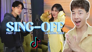Download lagu Reza Darmawangsa | SING-OFF TIKTOK SONGS 27 vs Leona Zhen | Jeevan REACTION mp3