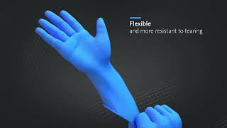 Nitrilové rukavice MERCATOR® Gogrip modré 50ks