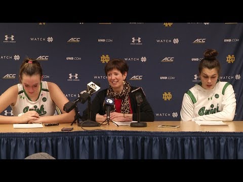 @ndwbb Muffet McGraw Post-Game Press Conference vs. Virginia Tech (2018)