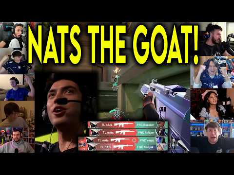 Valorant Streamers Reacts To TL nAts CRAZY 1v4 CLUTCH Against FNC In VCT
