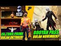 FIX ISI TOKO PRIME BULAN OKTOBER REVIEW BOOYAH PASS BULAN NOVEMBER 2025 Free Fire