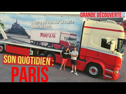 Aboard Thomas' Scania R490, I'm heading to Rungis, Freret et Fils Transport.