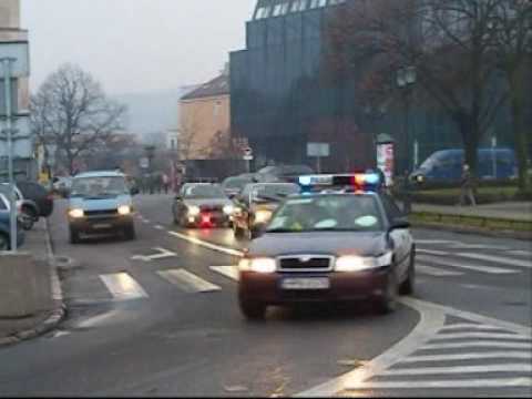4 Kolumny BOR-u alarmowo przez Gdańsk.