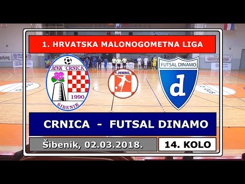 1. HMNL, 14. kolo: CRNICA - FUTSAL DINAMO 5:6, 02.03.2018.