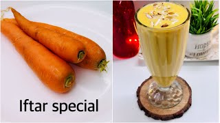 Custard Carrot Milkshake | Iftar Special Recipe | 4 Ingredients Only | selines recipes |