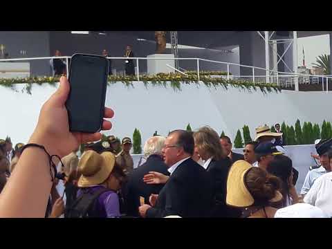 Se le vió a Gareca en la misa del Papa Francisco en el Perú.