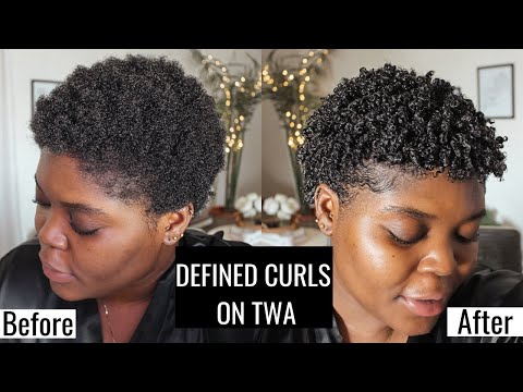 HOW TO DEFINE CURLS ON TWA | SHORT NATURAL HAIR